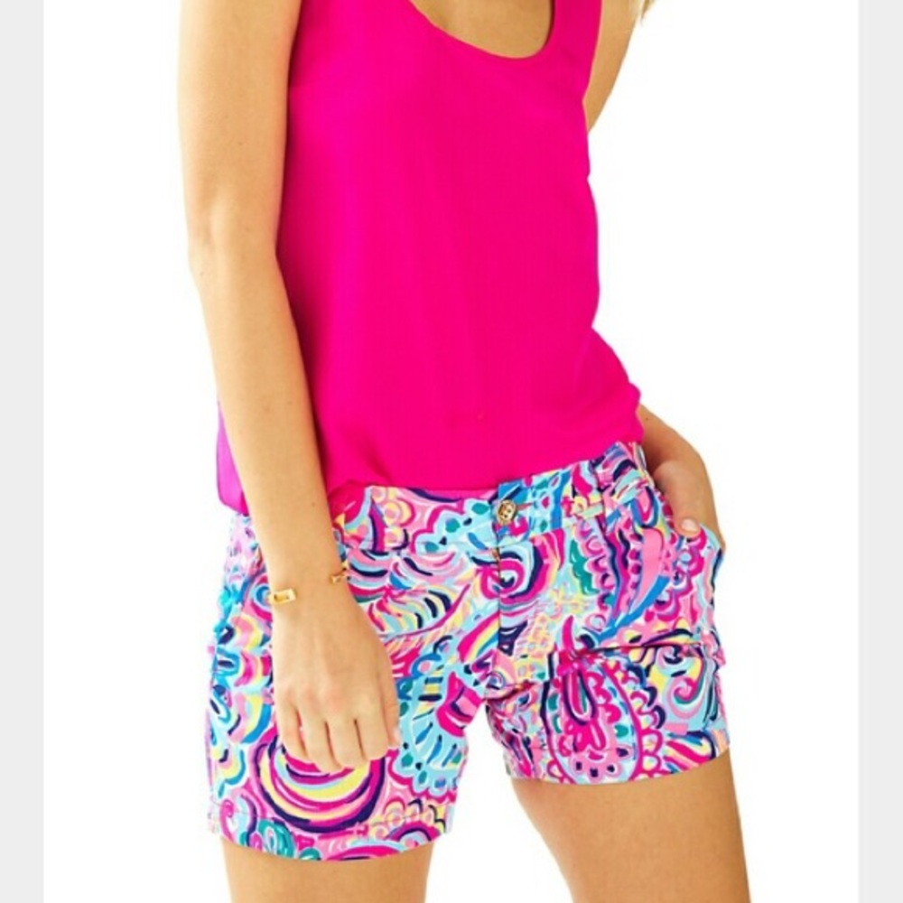 Lilly Pulitzer Callahan Shorts Psychedelic‎ Sunset